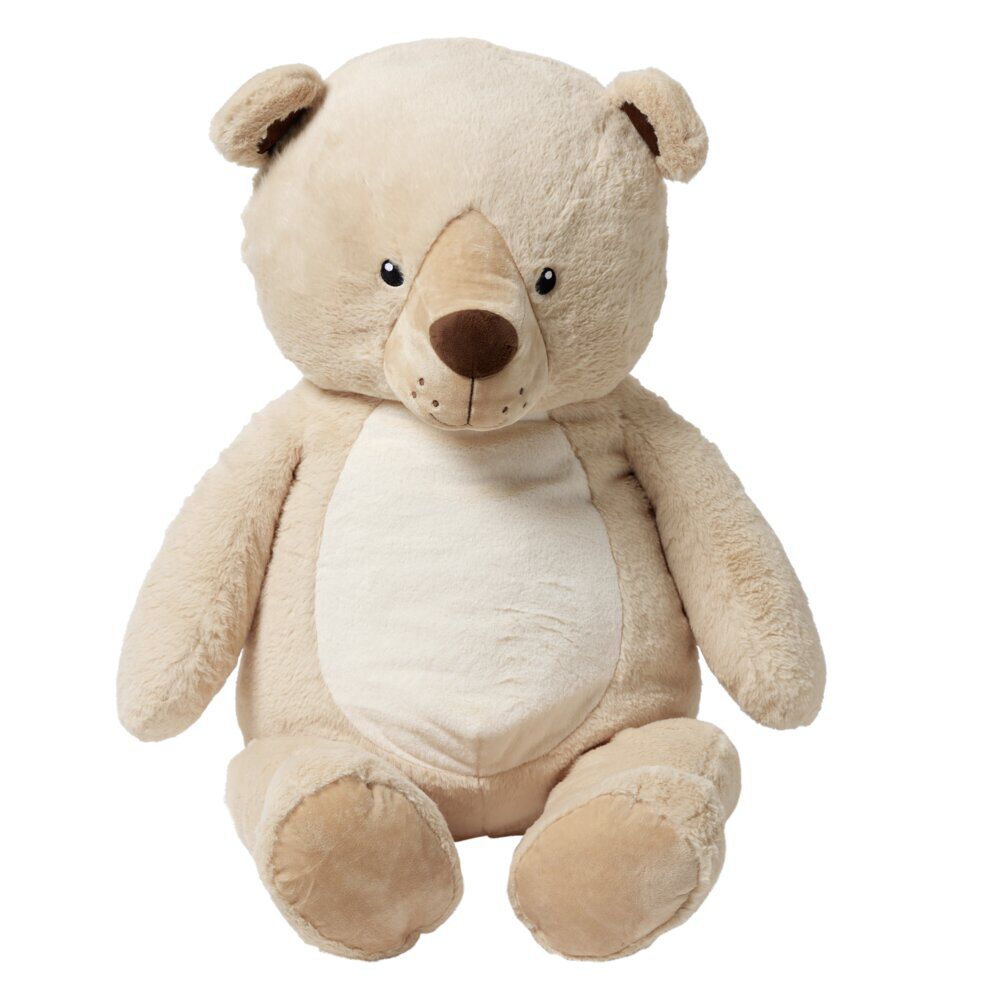 Peluche ours polyester 110x50x40cm beige