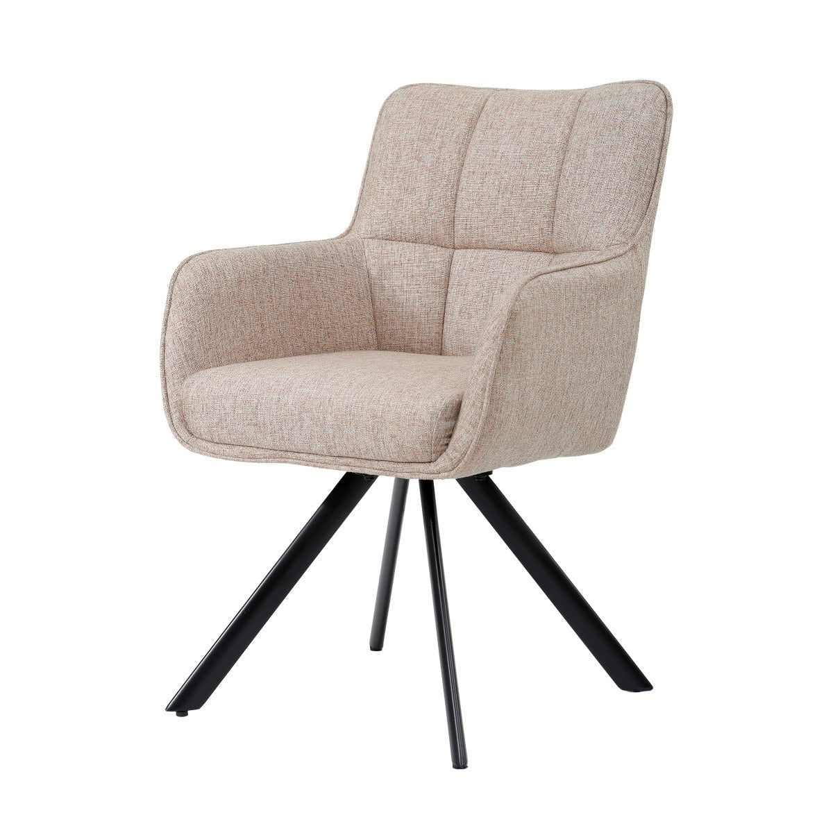 Livingfurn eetkamerstoel Tori Salmon - roze - set van 2