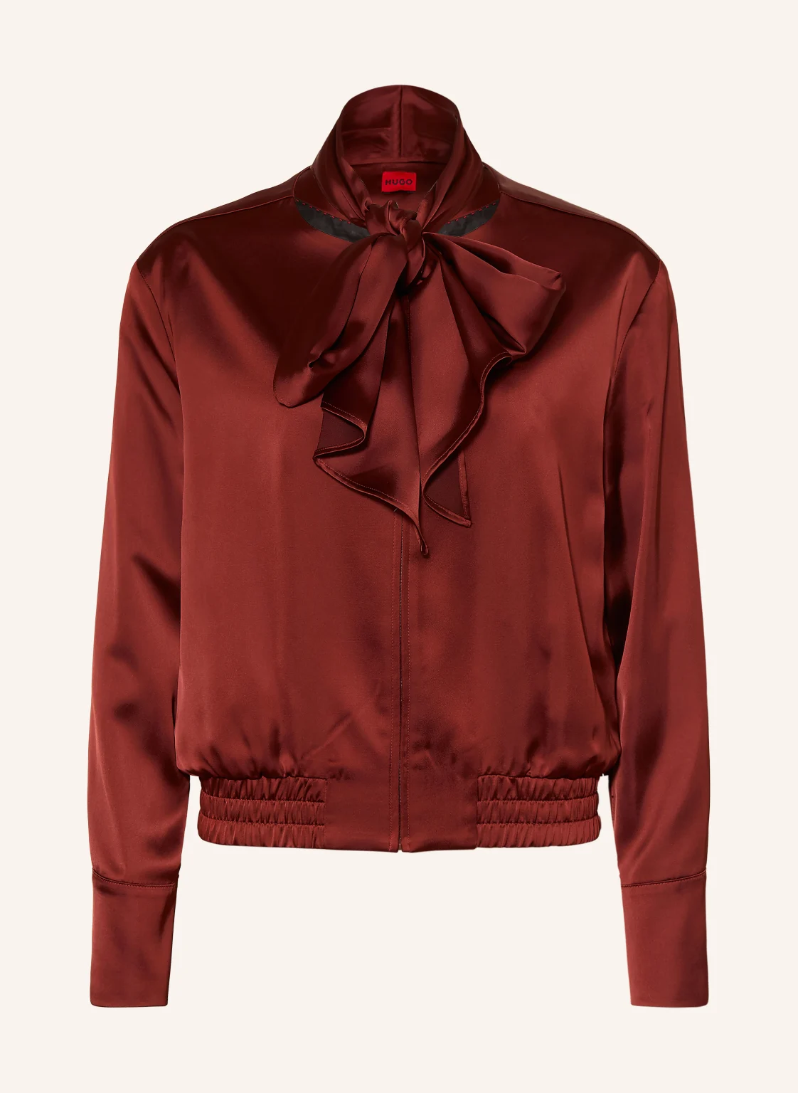 HUGO Satinblouson ASENSAM mit abnehmbarer Schluppe