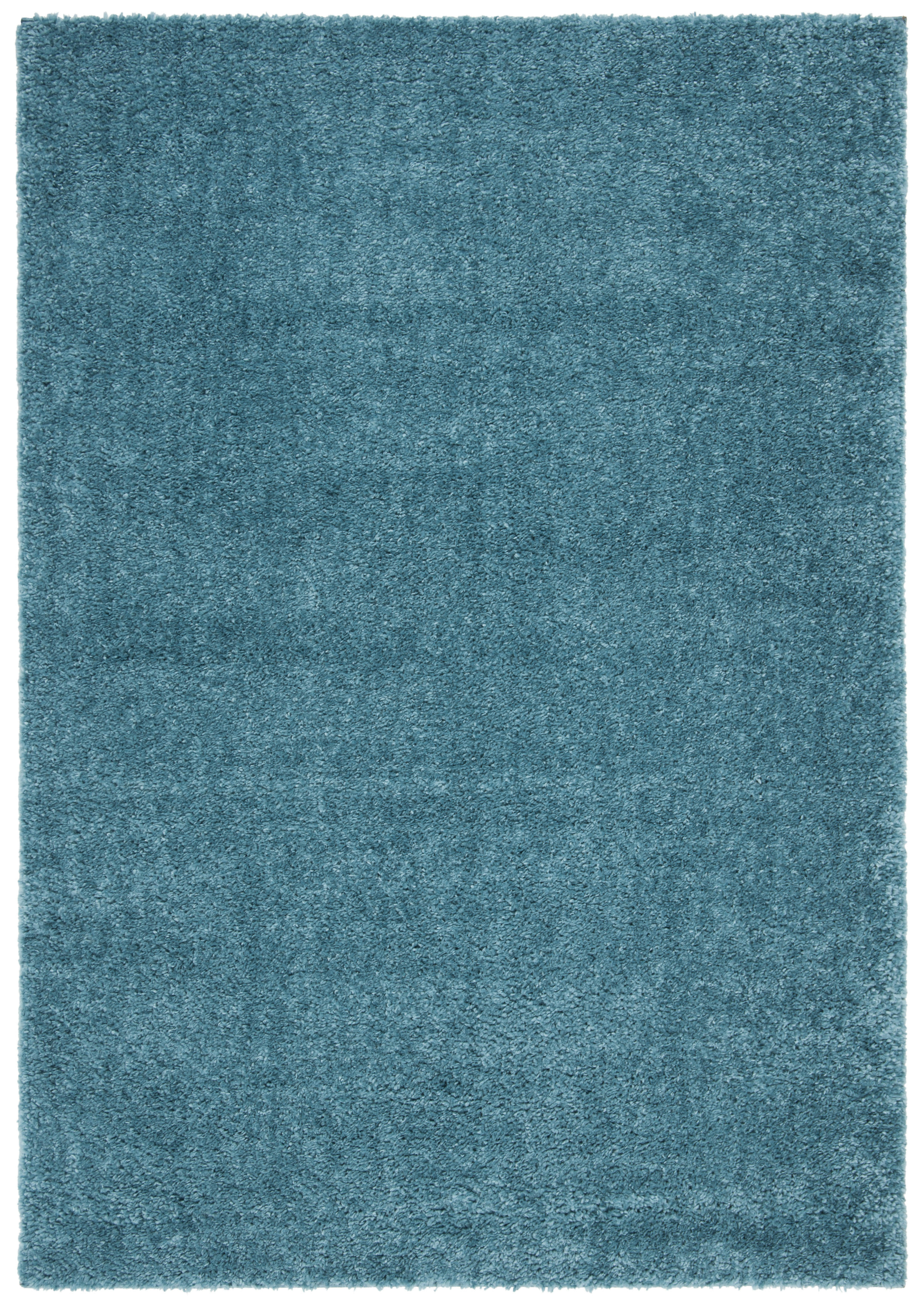 AUGUST SHAG - Tapis de salon interieur en turquoise, 160 x 229 cm