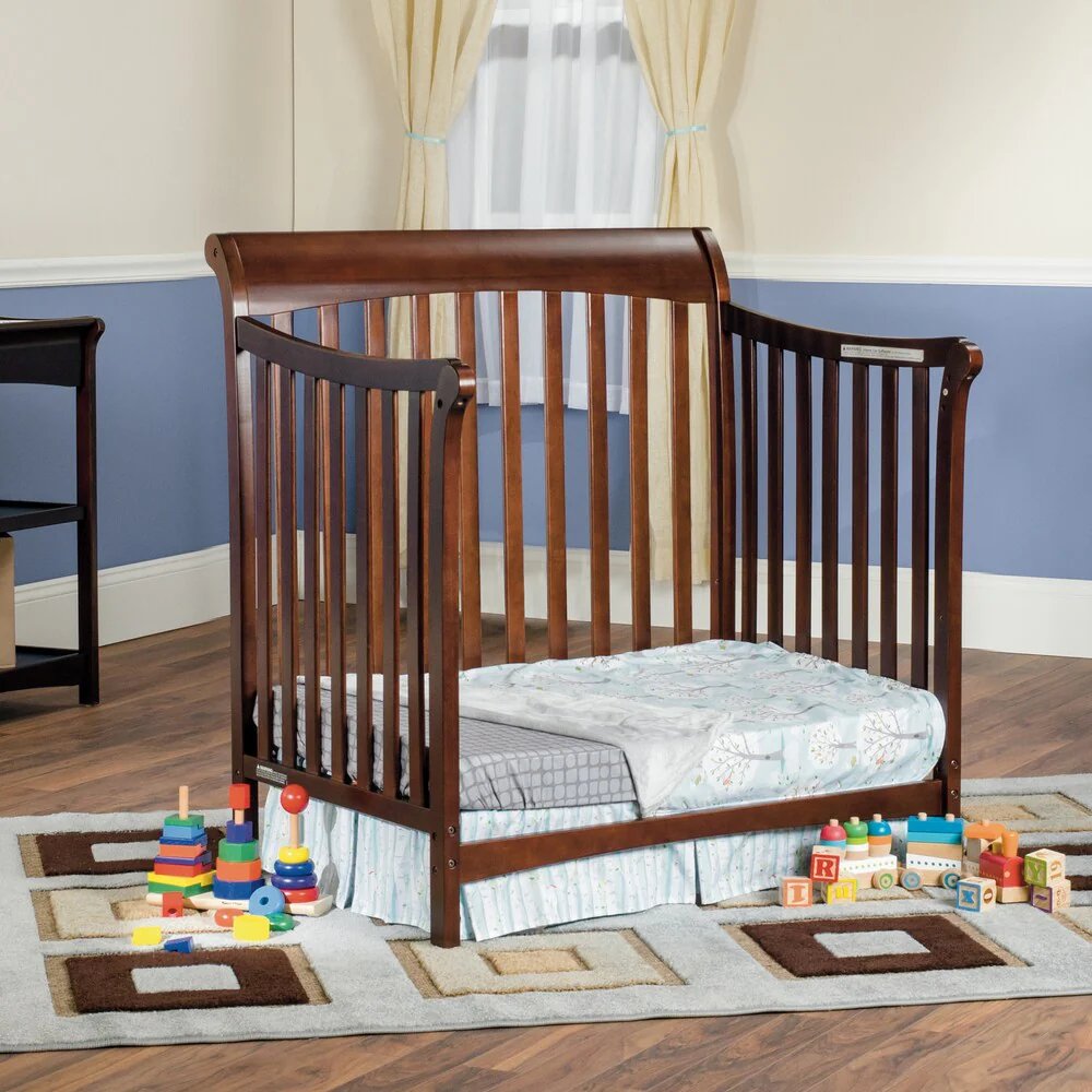 Child Craft Ashton Mini 4-in-1 Convertible Crib in Select Cherry