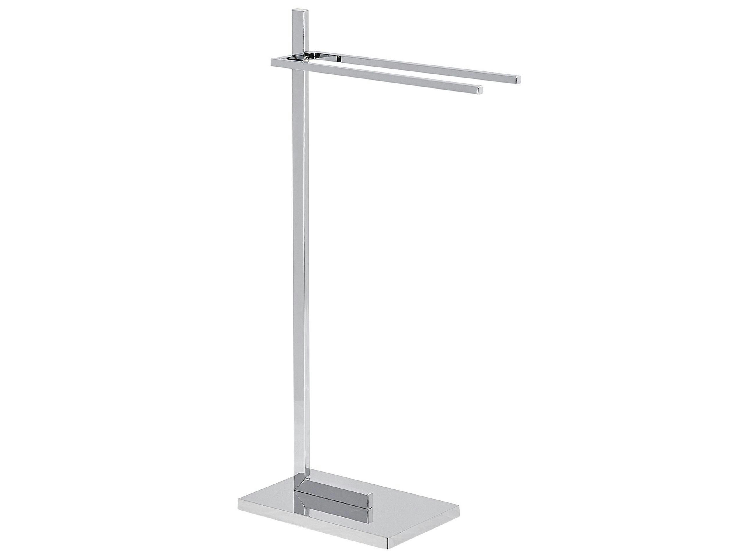 SELVA - Porte-serviettes en acier argenté