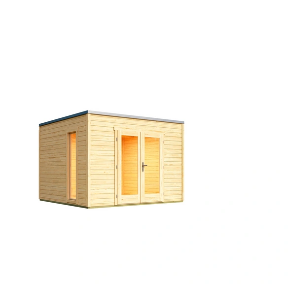 Gartenhaus »Palermo«, Holz, BxHxT: 300 x 223,3 x 302 cm (Außenmaße inkl. Dachüberstand)