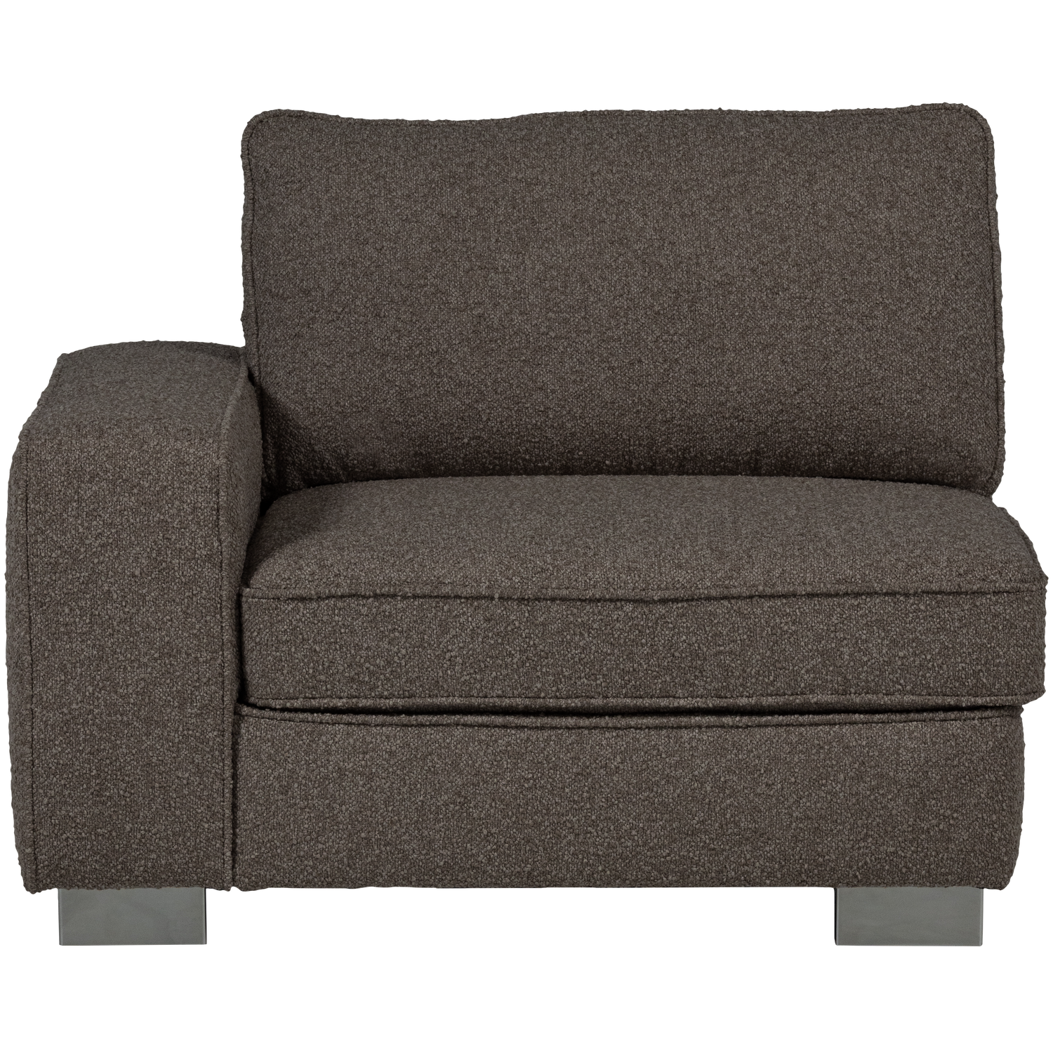 vtwonen element 1-zits met arm links Lazy - Bouclé - Antraciet
