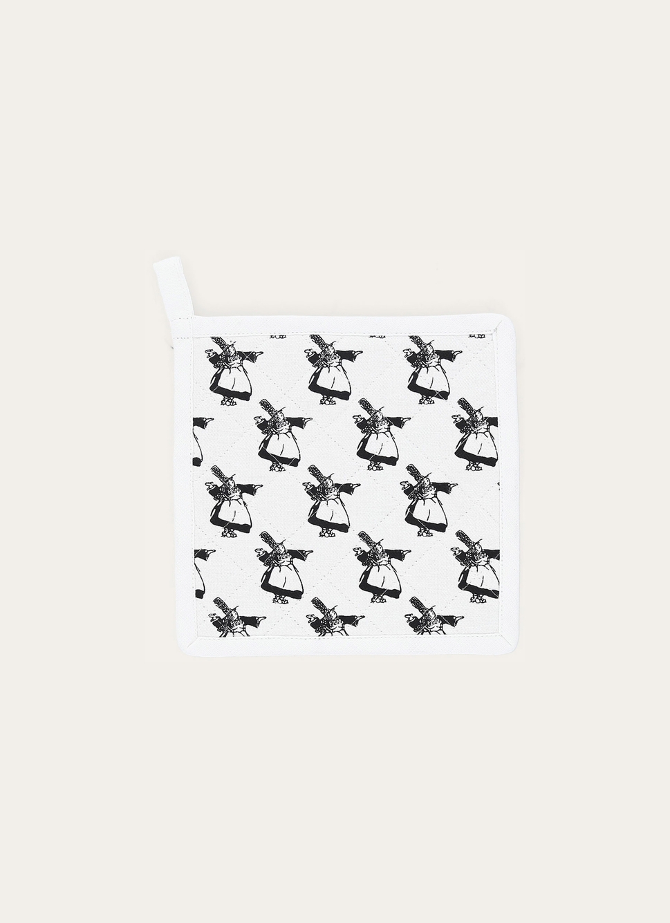 MANIQUE EN COTON DRAPEAU BRETON BLANC/NOIR