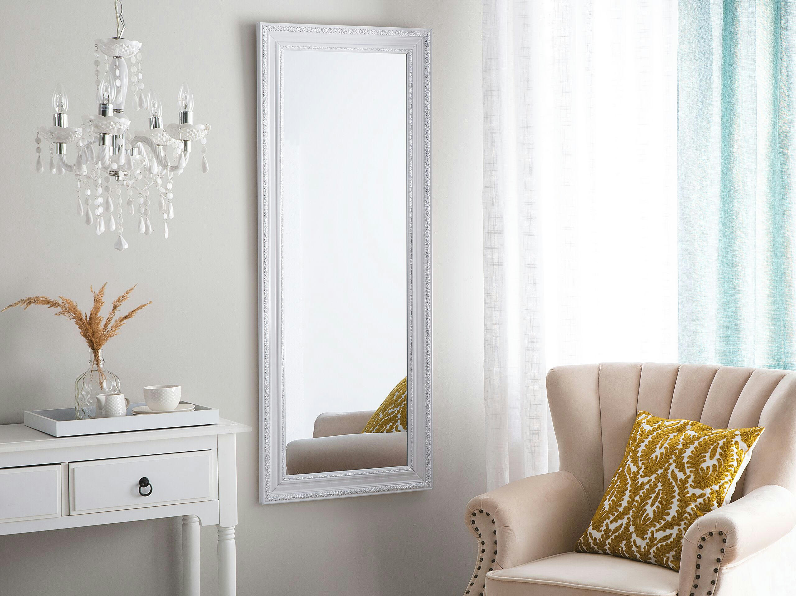 VERTOU - Miroir en matériaux synthétiques blanc 130x50