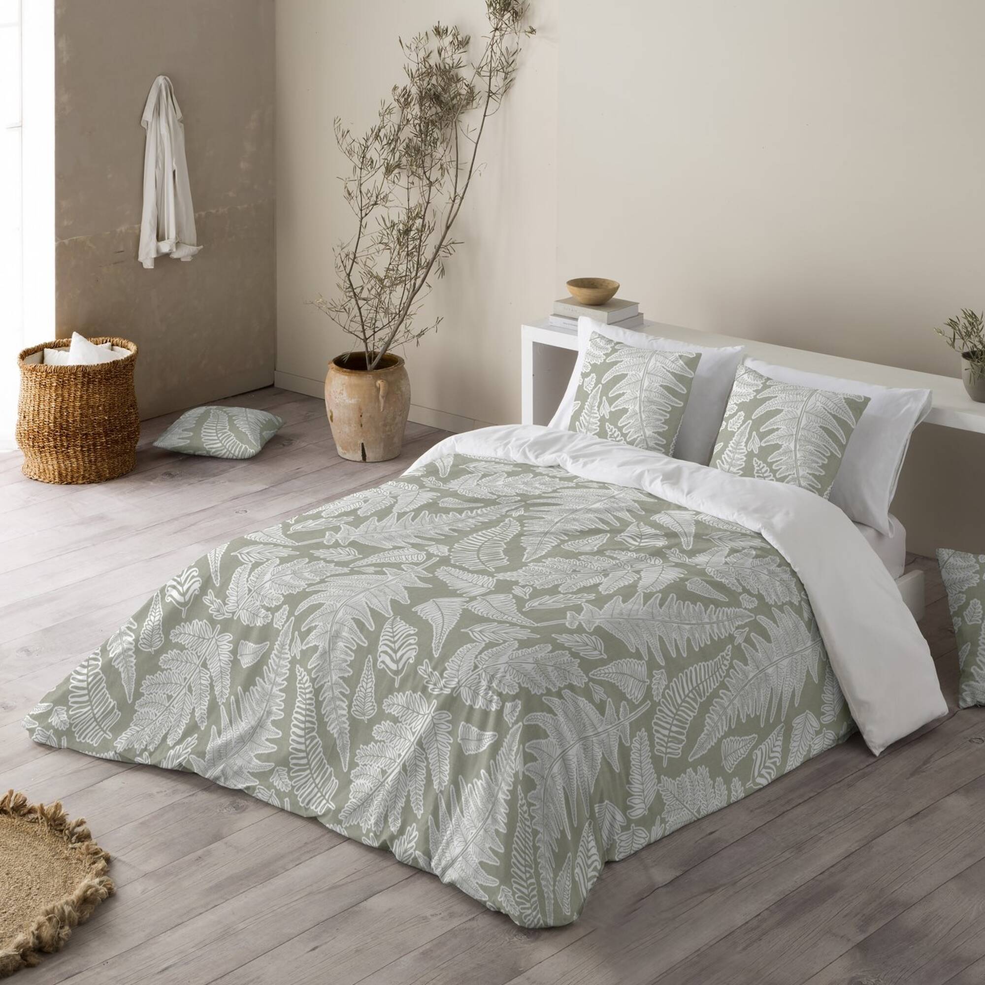 Couette microfibre imprimé Herbier 200 g/m²