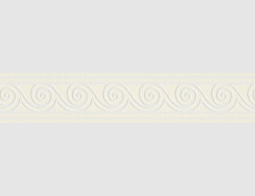 Tapetenborte Vinyl Wellenoptik Beige