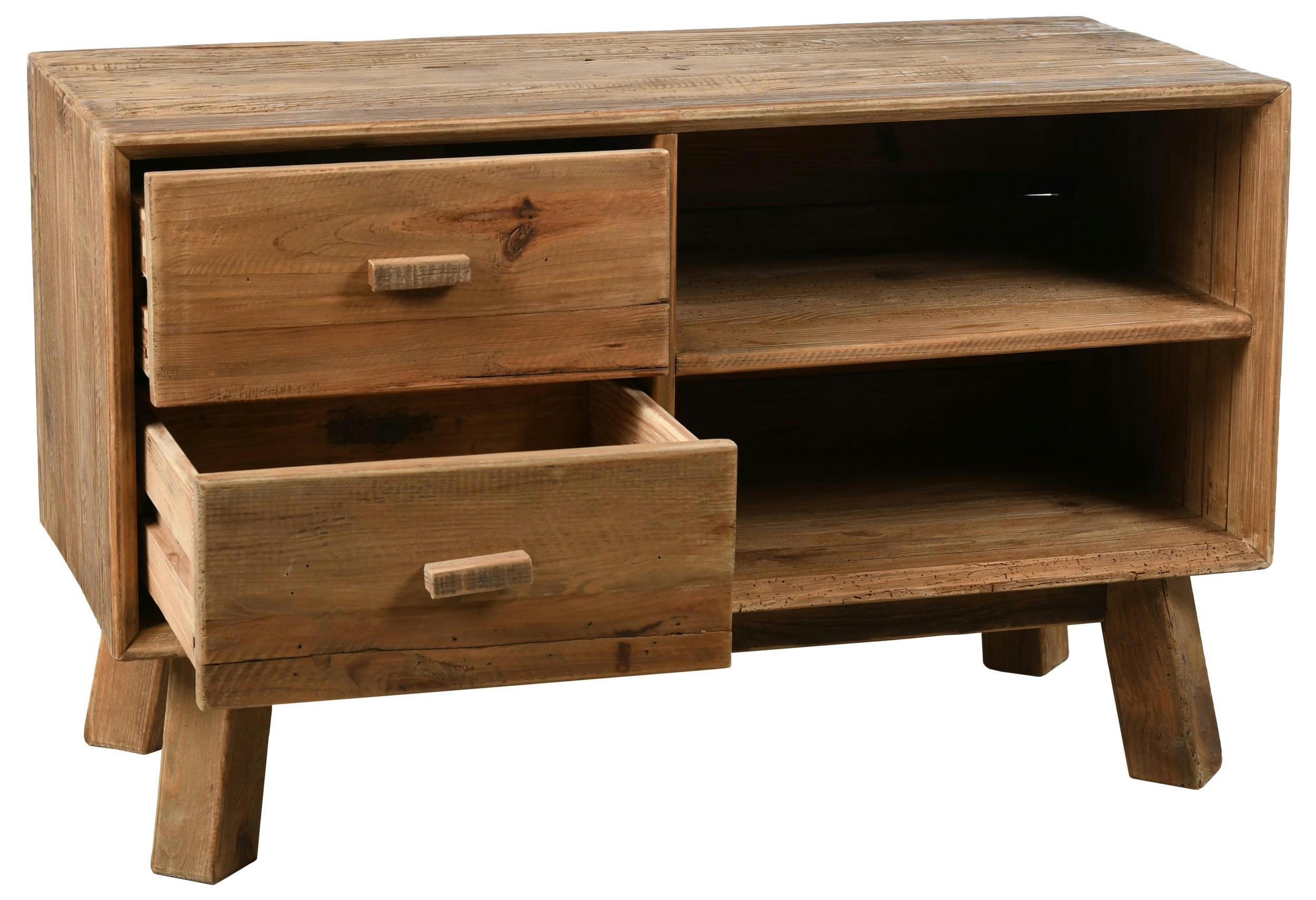 - Meuble tv en pin recyclé