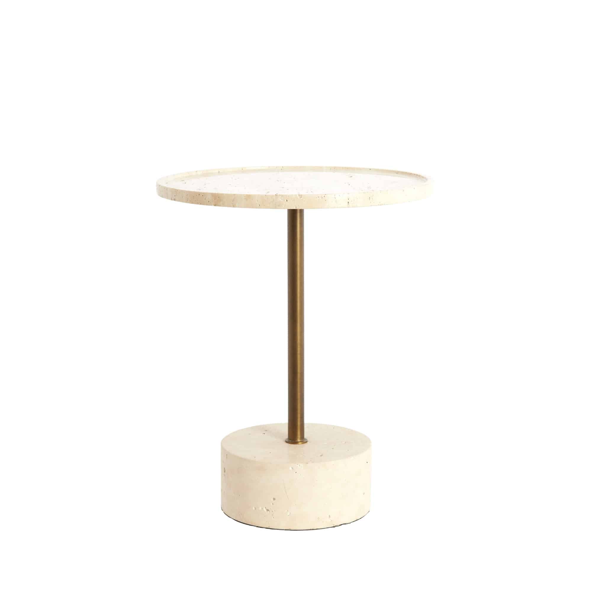 Light & Living bijzettafel Civita - bruin - Ø41cm