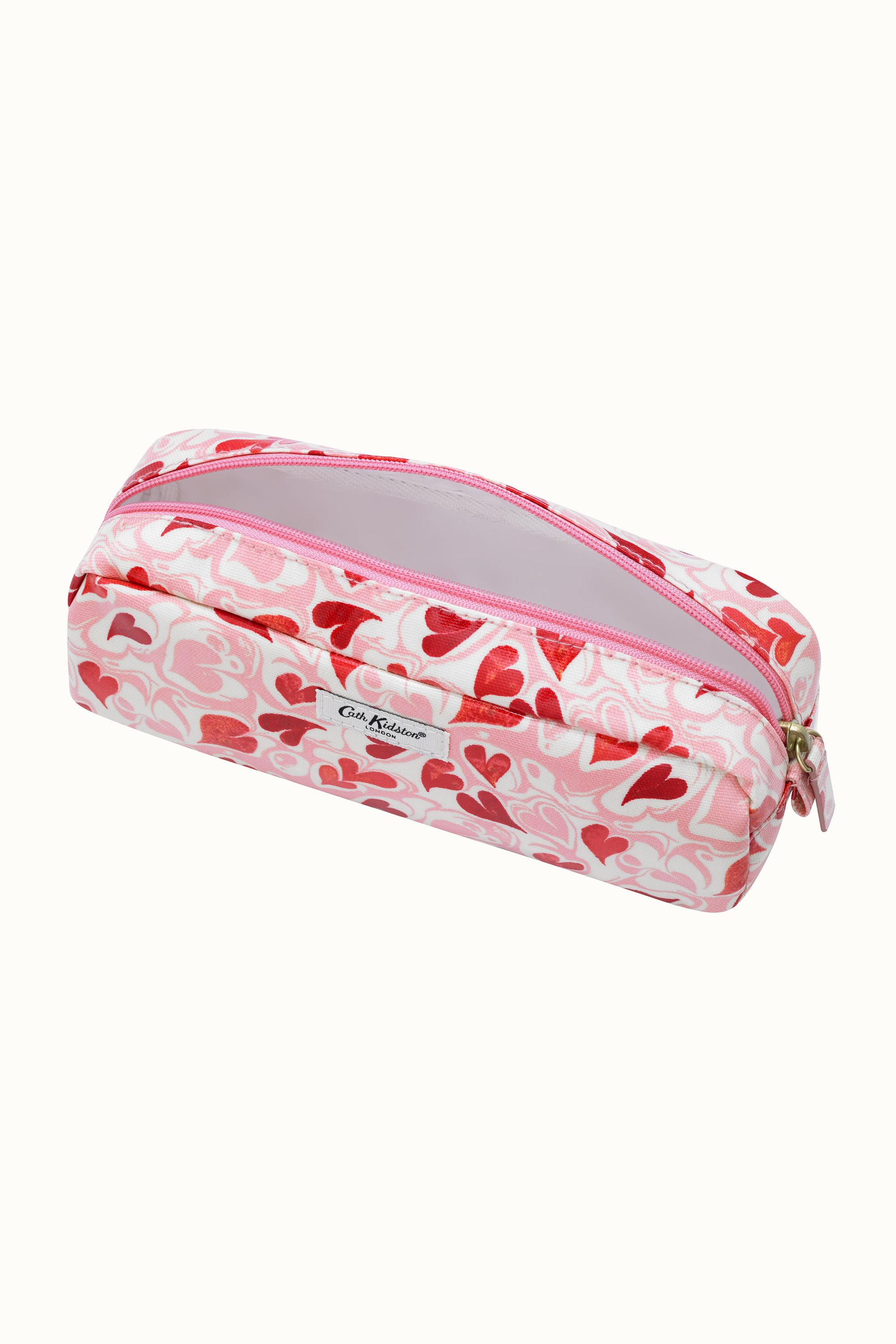 Marble Hearts Ditsy Classic Beauty Brushes Bag