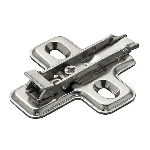 Embase cruciforme à fixation rapide perçage 37x32mm à visser 0mm acier - SALICE - BAV3M09F