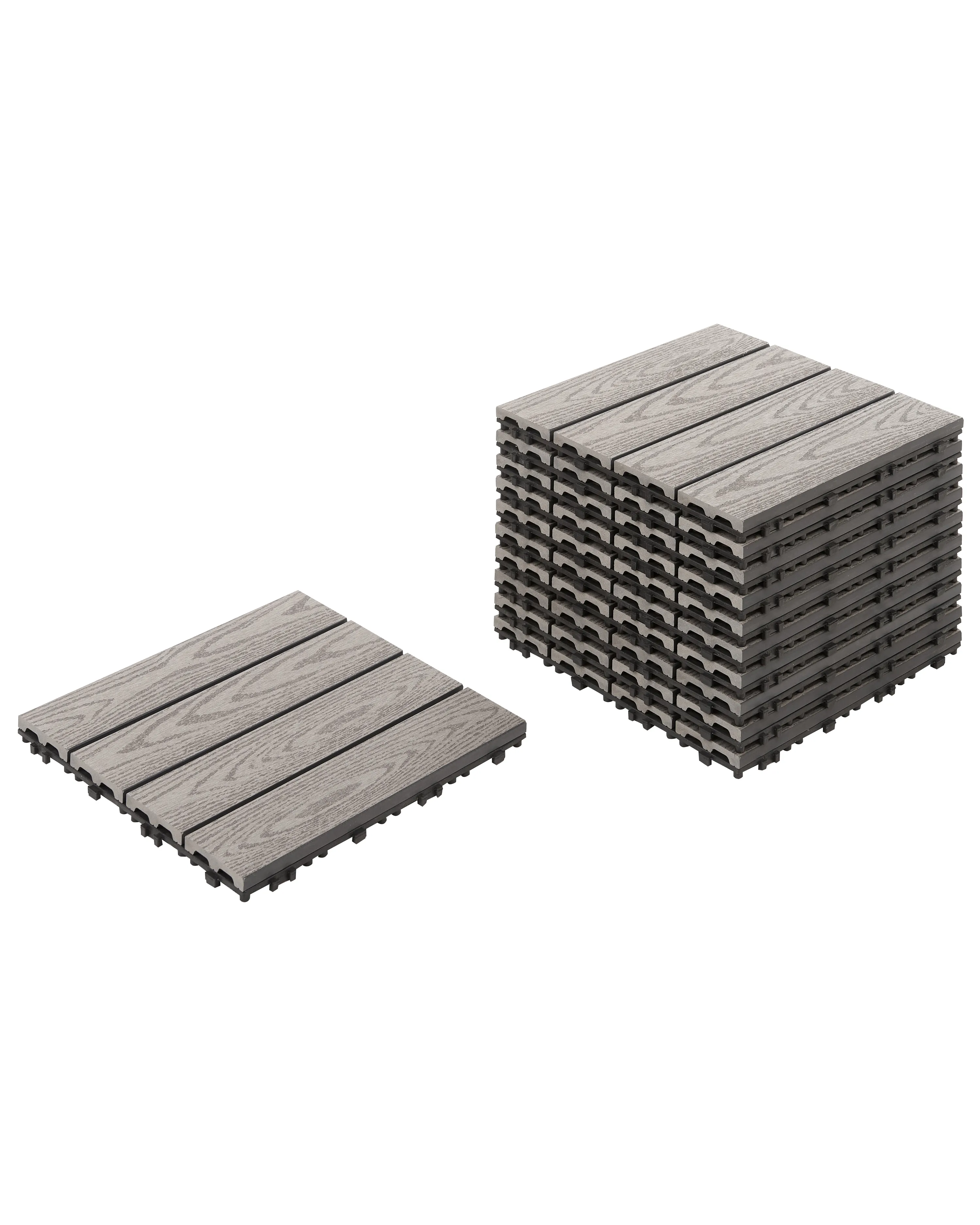 Outdoor Flooring ATESSA Wood-Plastic Composite (WPC) Grey