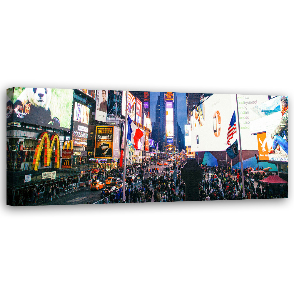 Feeby Obraz na płótnie, Times Square Nowy Jork 90x30