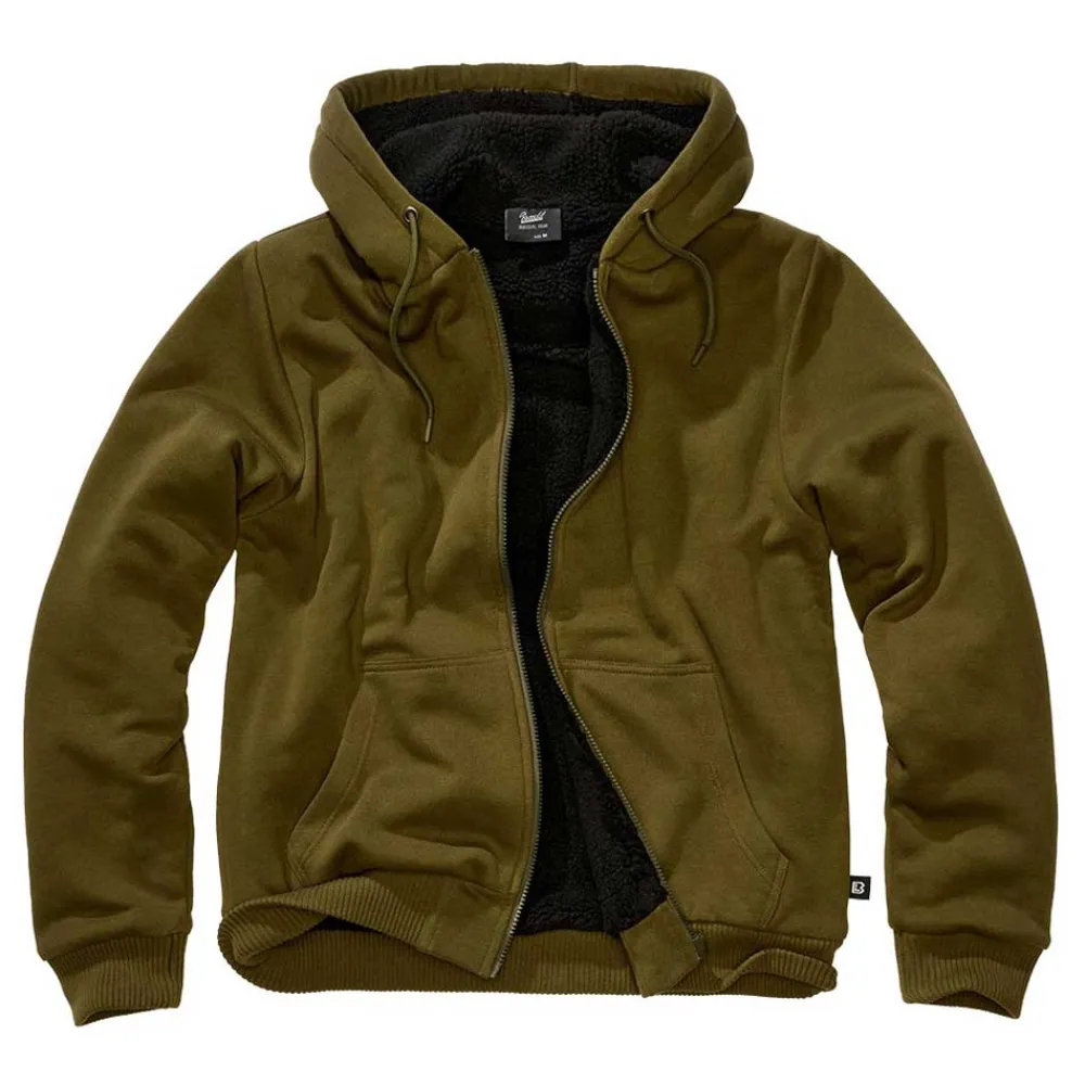 Brandit Teddylining full zip sweatshirt