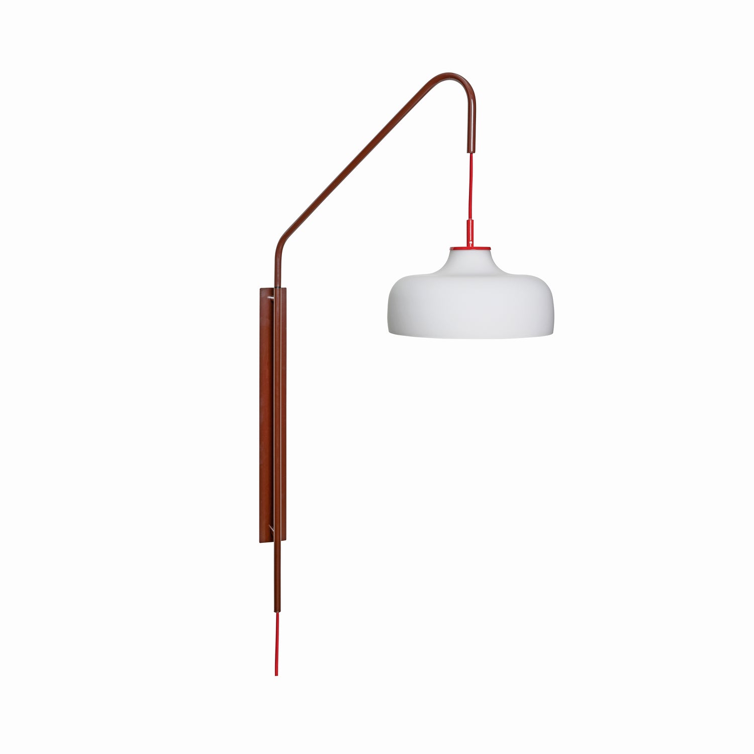 Hübsch wandlamp Current - glas/ijzer - 71x30xh111cm