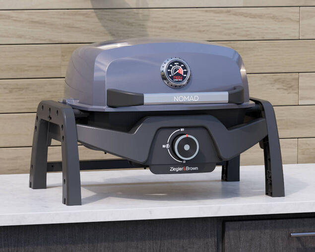 Ziggy Elite Nomad Single Burner Flame Failure BBQ - Gunmetal Grey