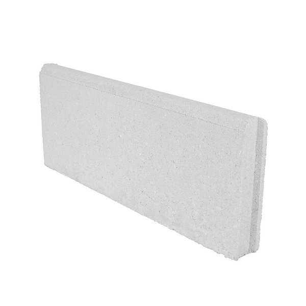 Bordure lisse béton ton pierre 20 x 50 cm, ép.5 cm