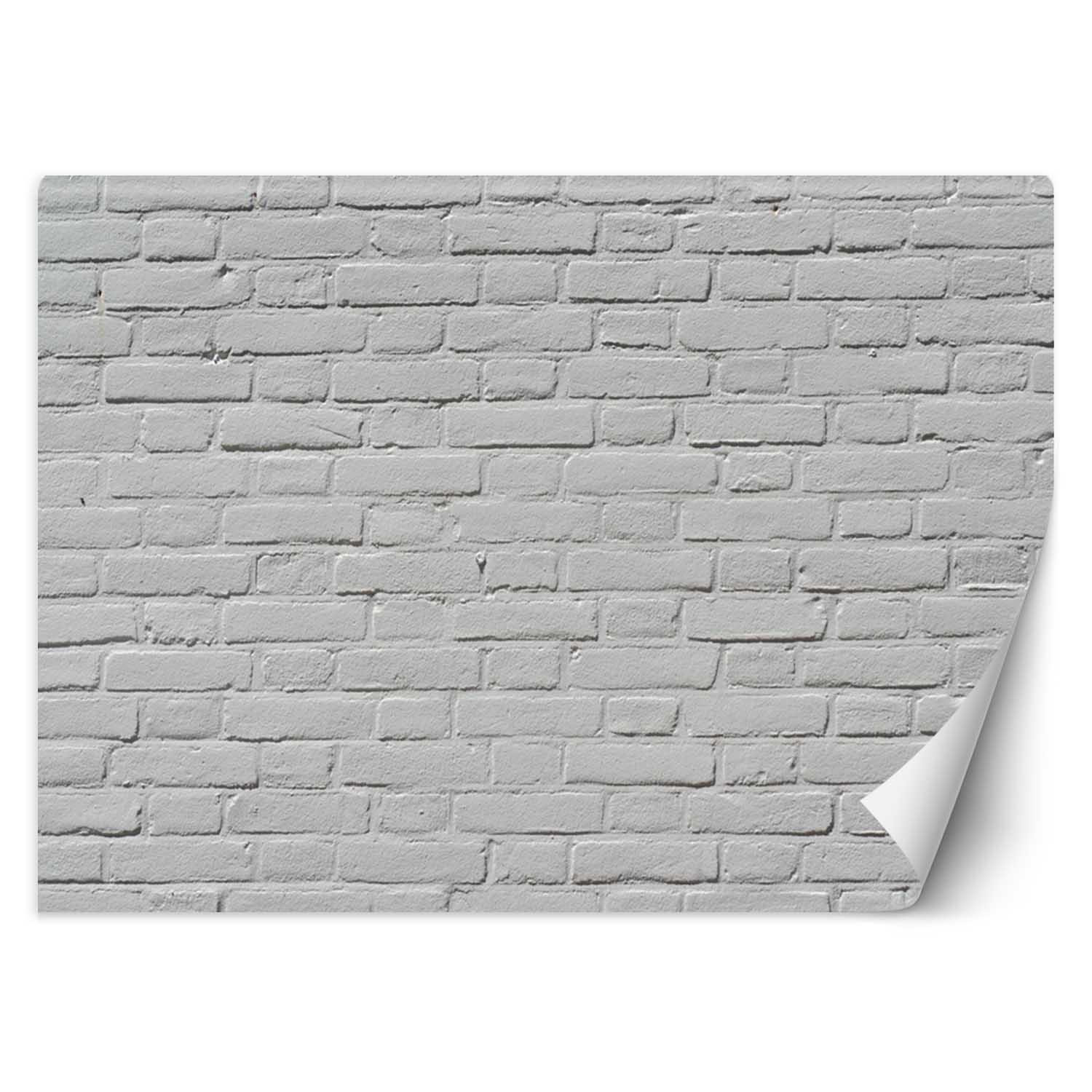 Feeby Fototapeta, Biała ściana z cegły 150x105