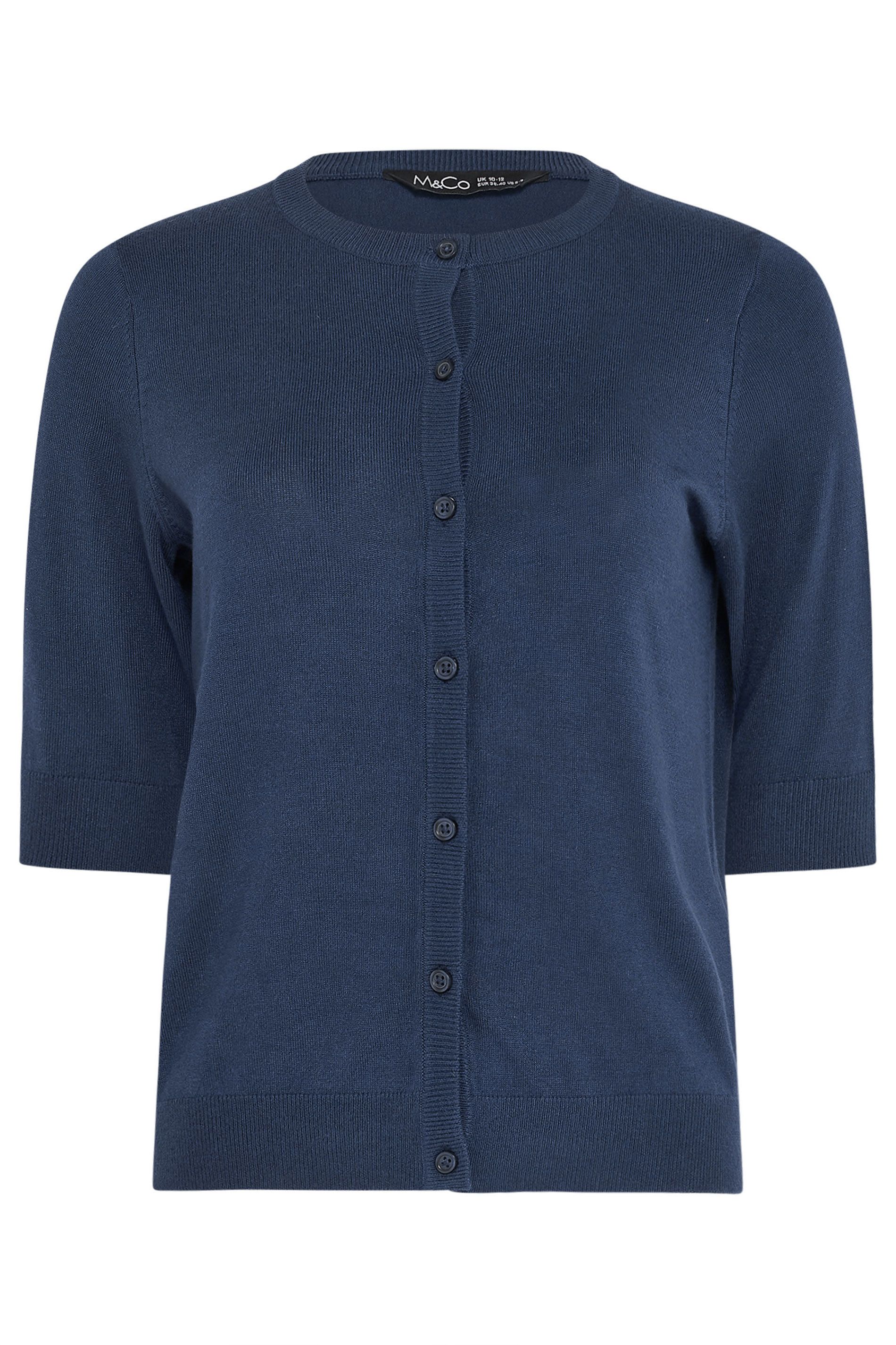 M&Co Short Sleeve Cardigan