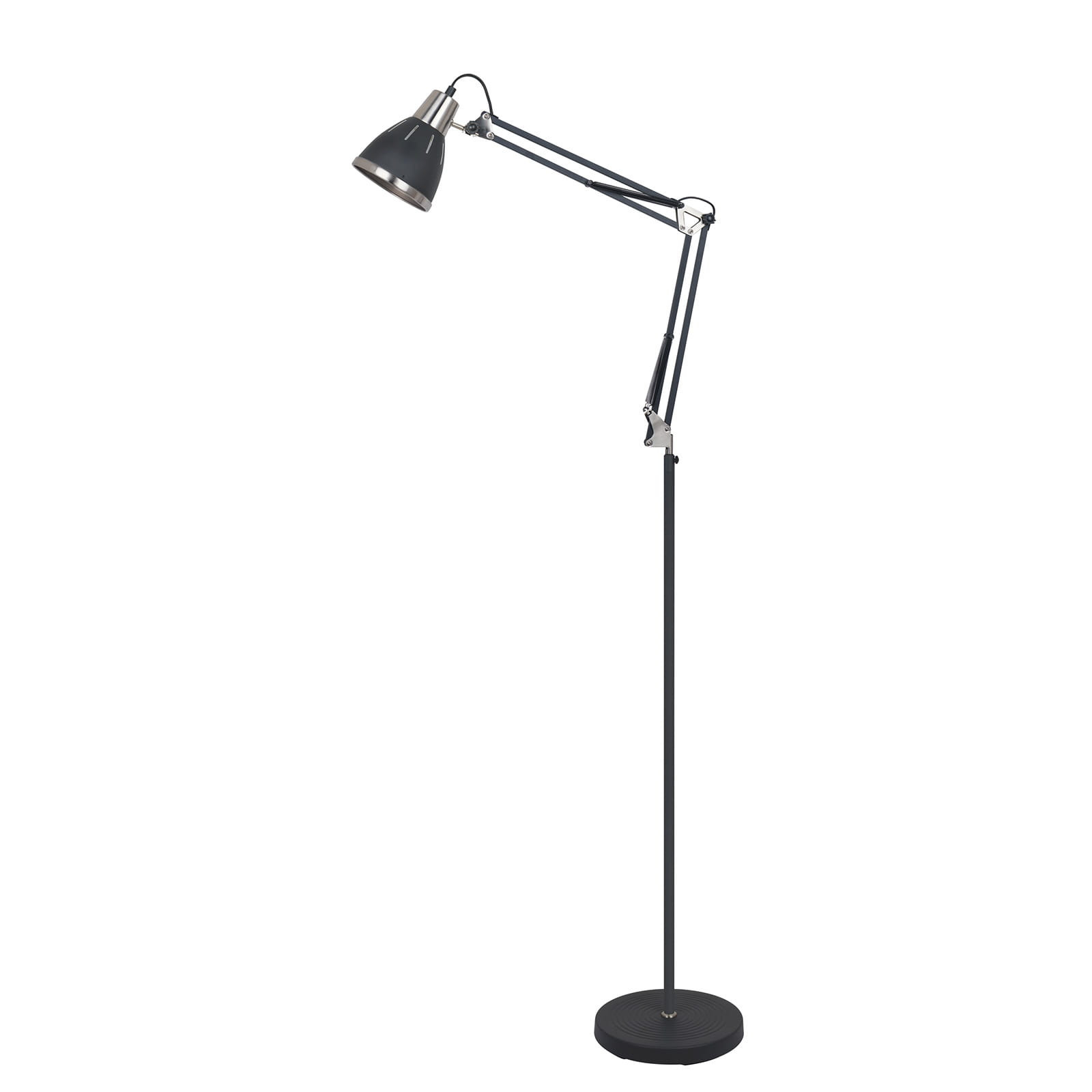 Lampa podłogowa czarno-srebrna Remiro1xE27x40W wym:158,4x28,3x13cm Italux