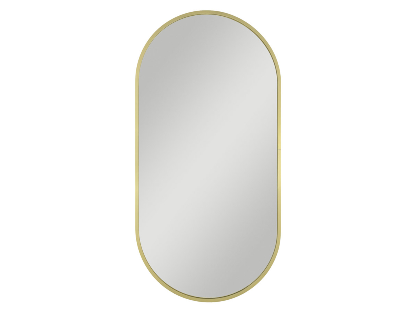 Lustro ścienne Joy Gold 50x100 cm owalne złote