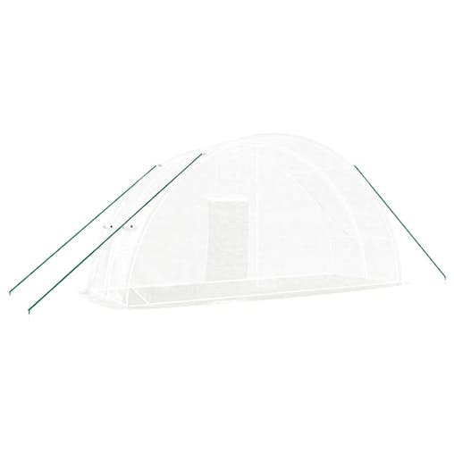 NNEVL Greenhouse with Steel Frame White 12 m&sup2; 6x2x2.85 m