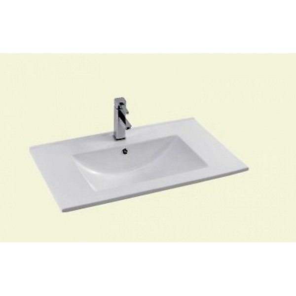 Meuble vasque JUPITER 3.0 Blanc Brillant 80 cm - SANS miroir