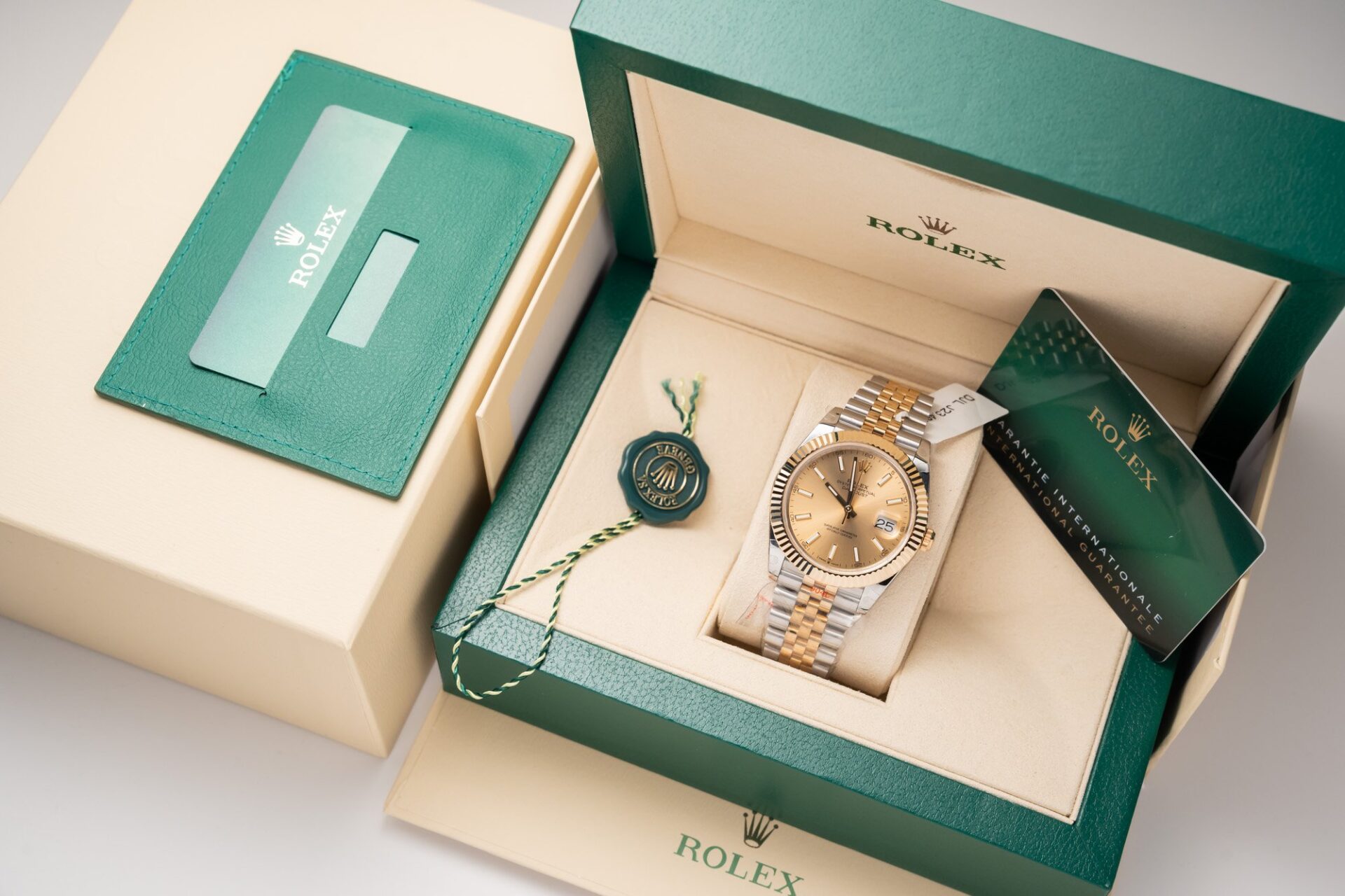 Rolex Datejust SS/RG Plated Gold Dial 41mm Jub Super Clone