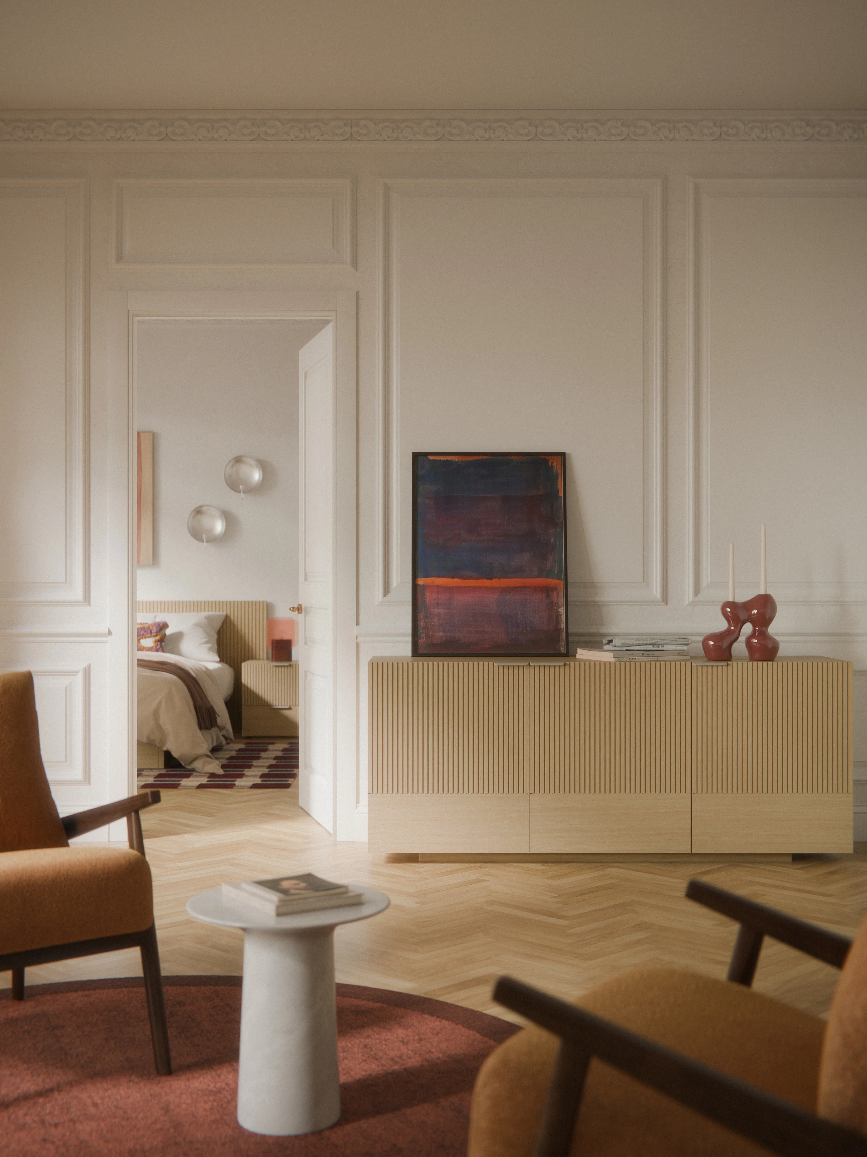 Holz-Sideboard Sato