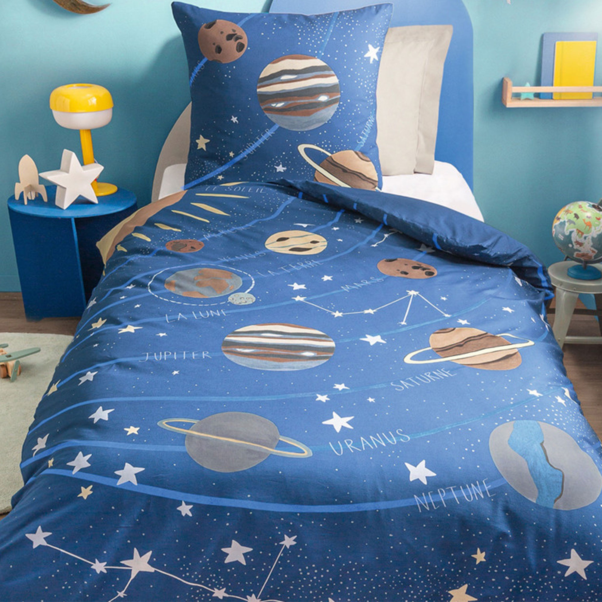 Pack housse de couette   taie   drap-housseVoyage dans l’espace