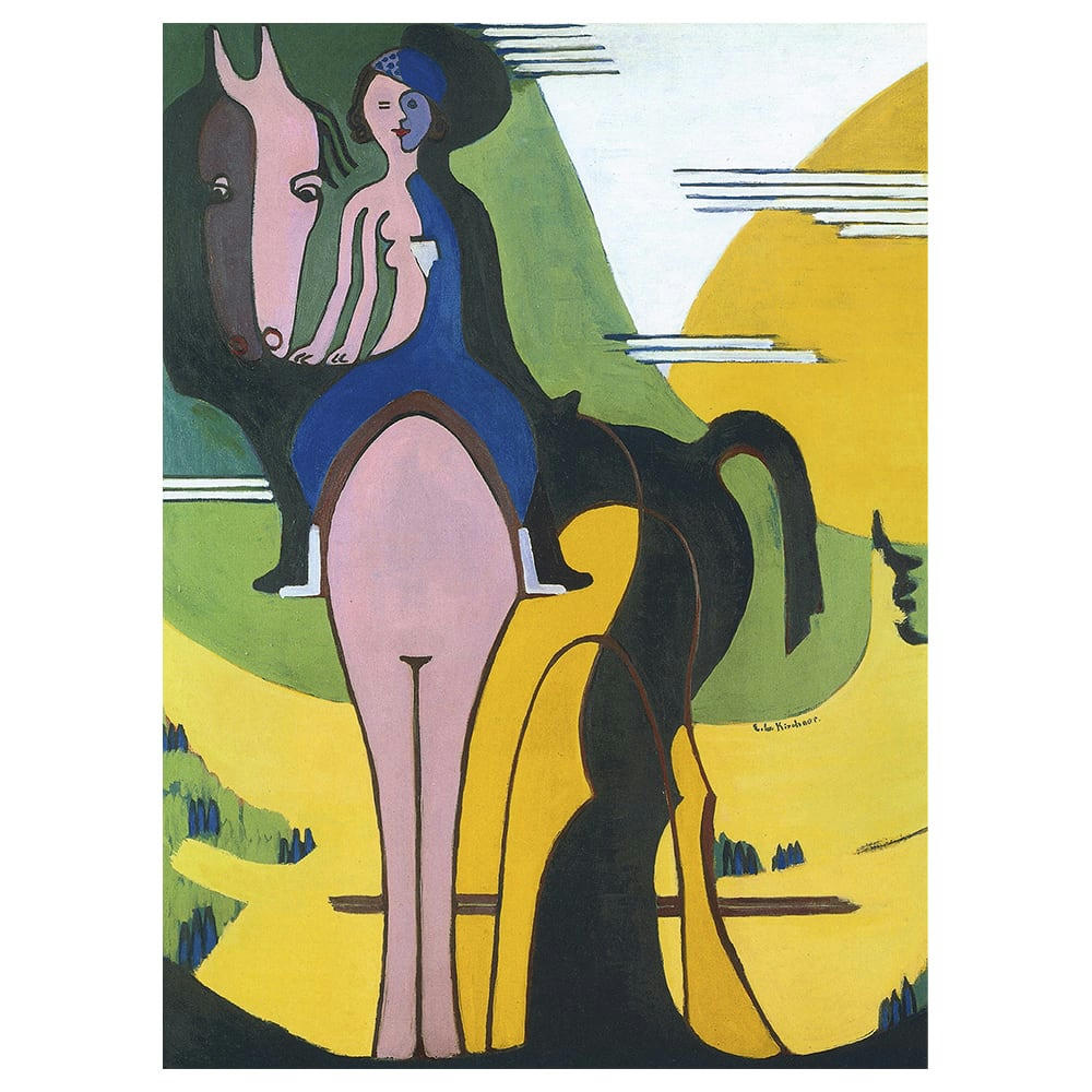 - Tableau Female Rider Ernst Ludwig Kirchner 60x80cm