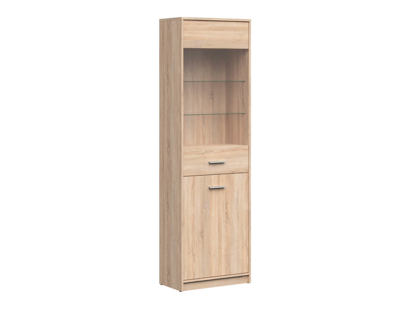 Witryna Nepo Plus 60 cm z 2 drzwiami dąb sonoma