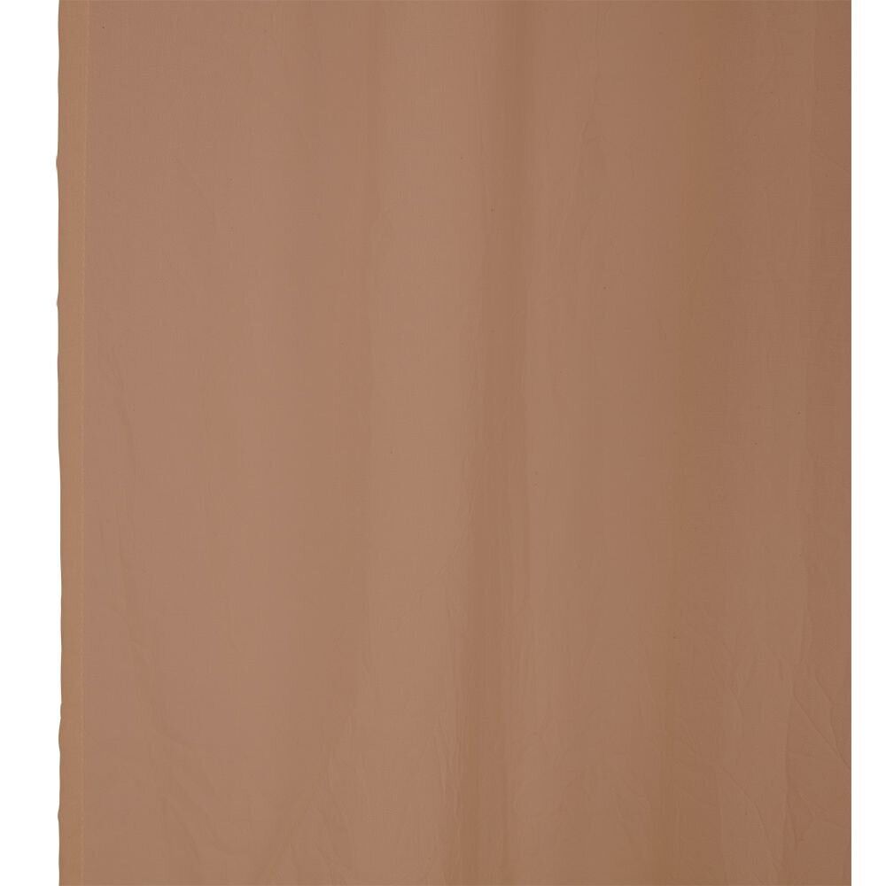Voilage polycoton à pattes 140x240cm marron clair