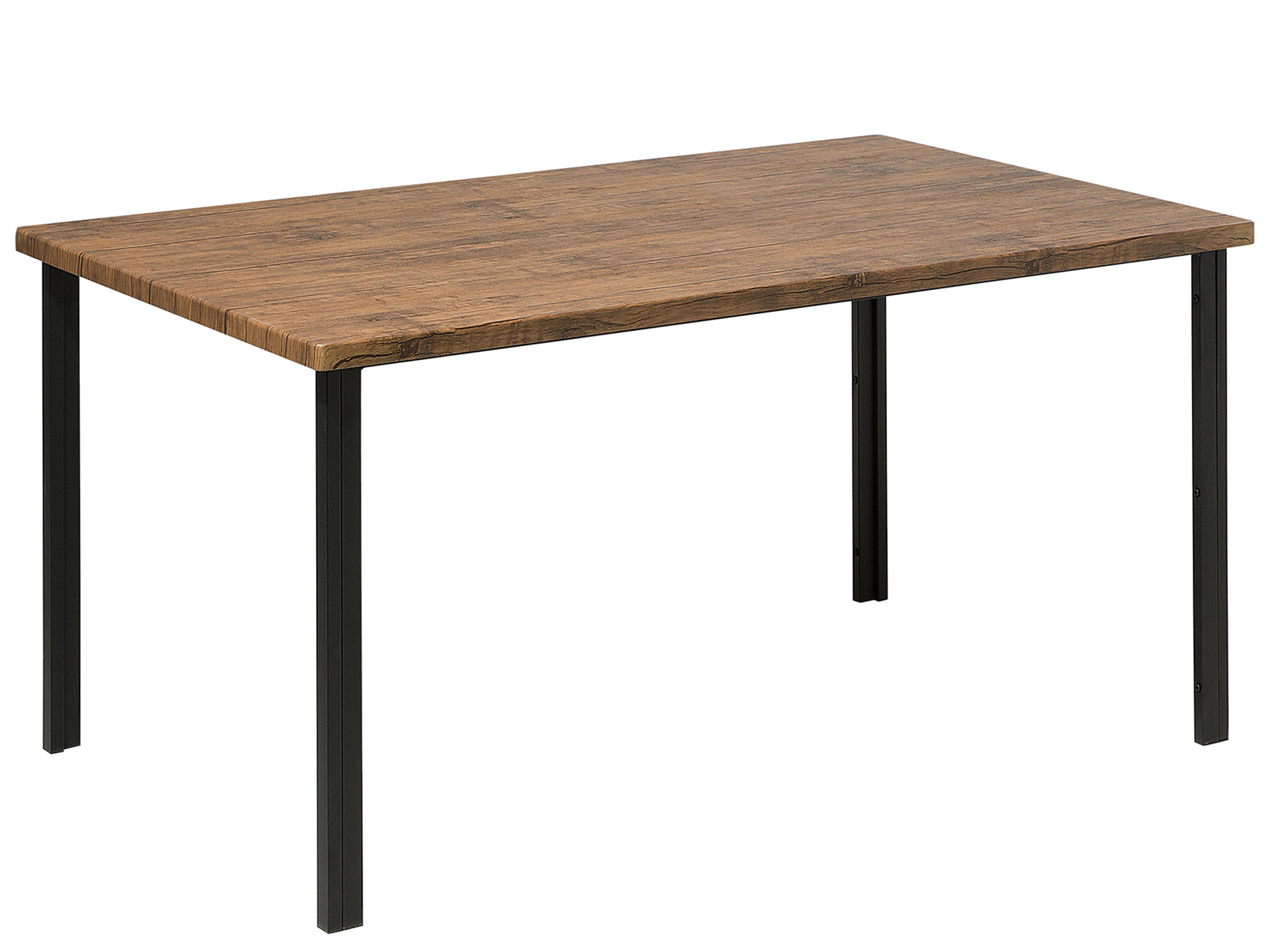 Dining Set LAREDO Dark Brown 6 Seater