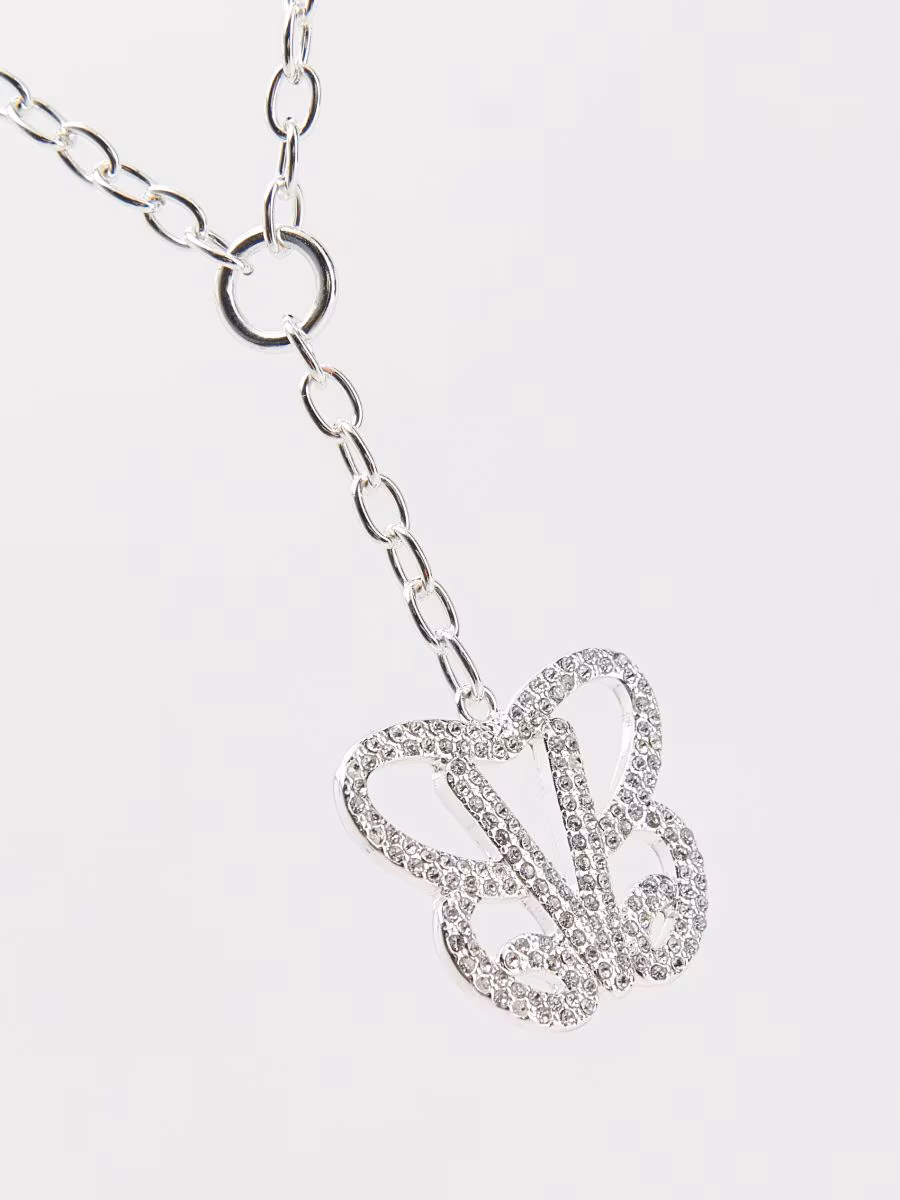 Barbie Necklace With Butterfly Pendant