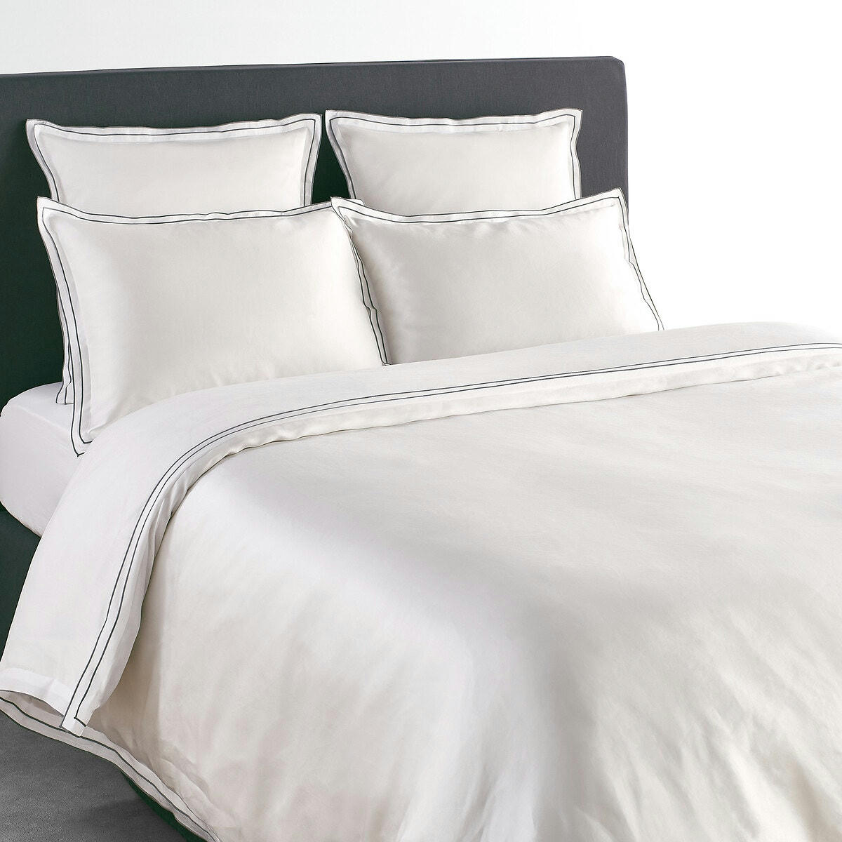 Housse de couette en satin de coton bio, Tucci