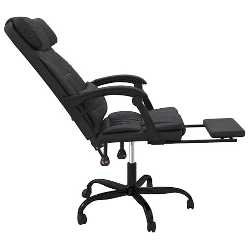 NNEVL Reclining Office Chair Black Faux Leather