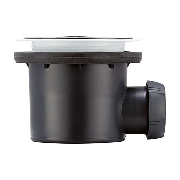 Bonde de receveur de douche sortie horizontale WIRQUIN Tourbillon D90 sans dôme
