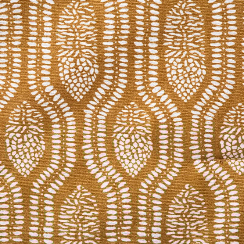 Plaid quilted wave - bruin -130x170 cm