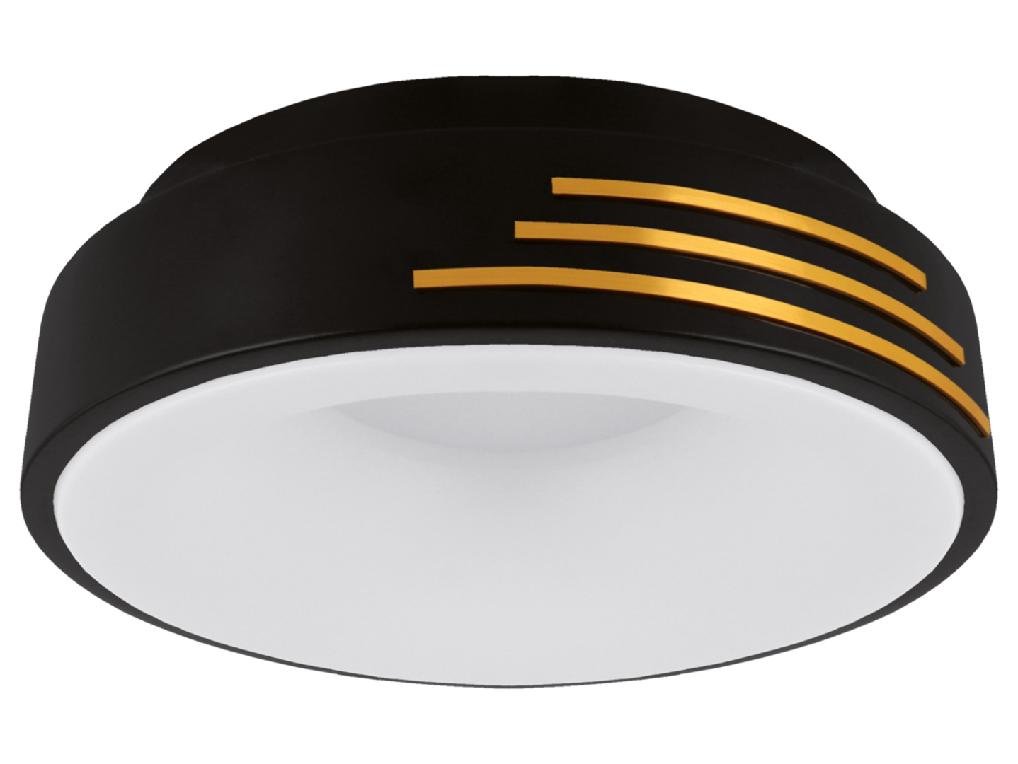 Lampa sufitowa Librus LED stalowa czarno-złota