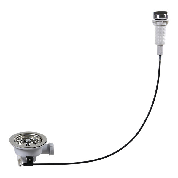 Kit de vidage C automatique évier avec panier acier inoxydable