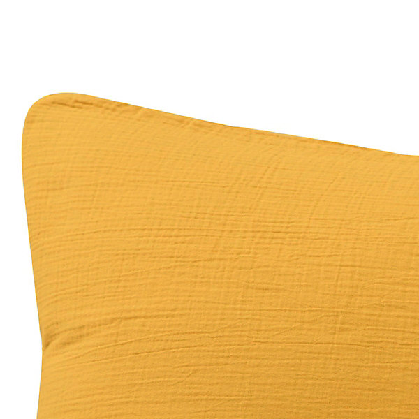 Lot de 2 taies d'oreiller en gaze de coton Caramel 65x65 cm LOFT