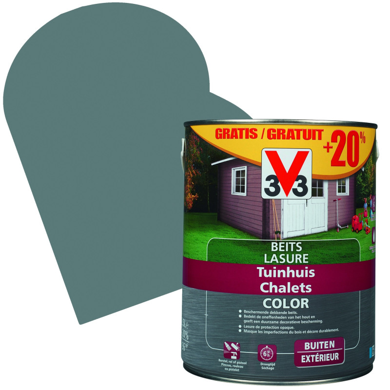 Lasure Chalets Color windstorm 2,5   0,5 L gratuit V33