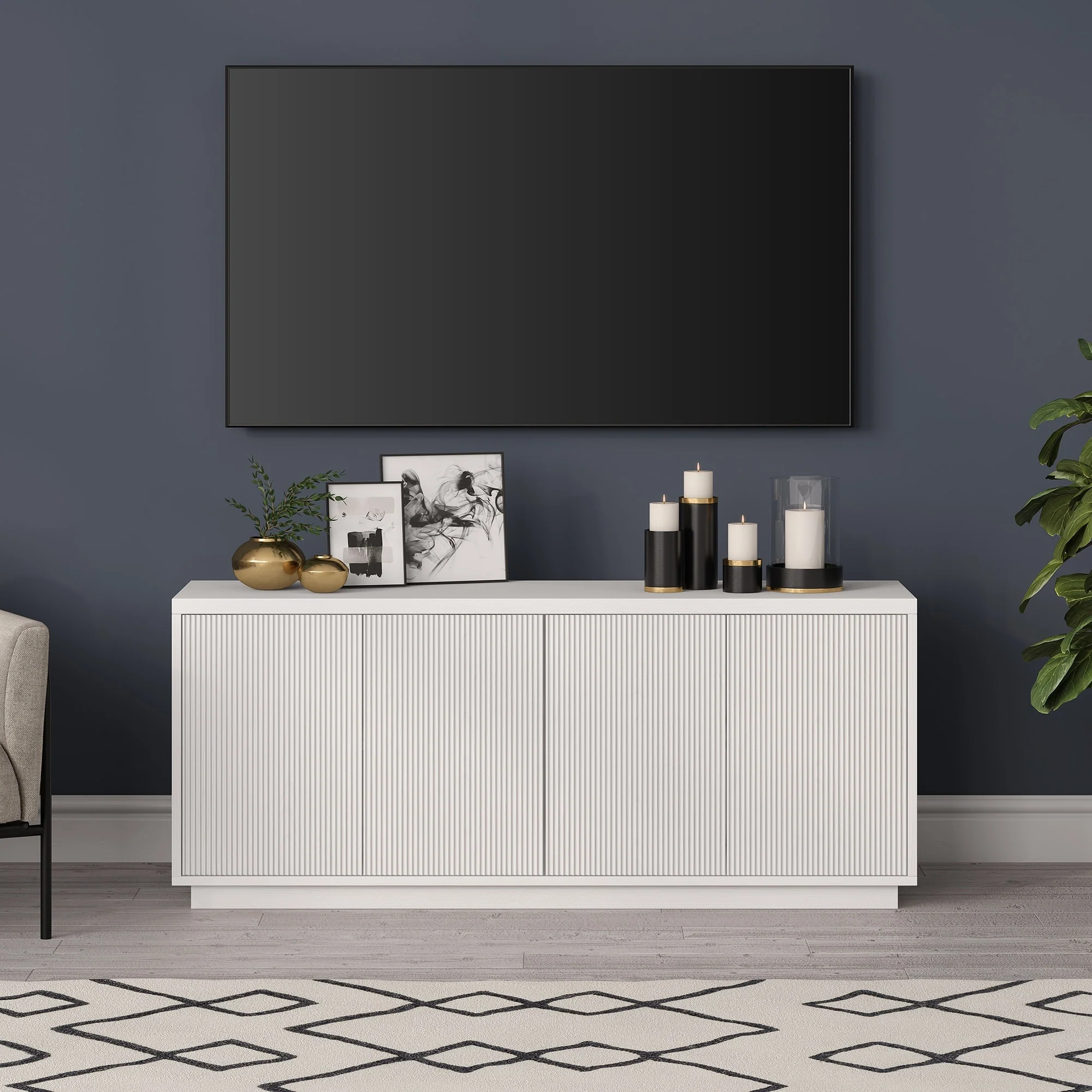 Hanson Rectangular TV Stand for TV's up to 65