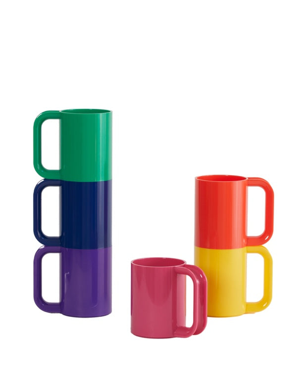 Heller Max Mokken set 6-delig - Ø73mm - H 108mm - Regenboog