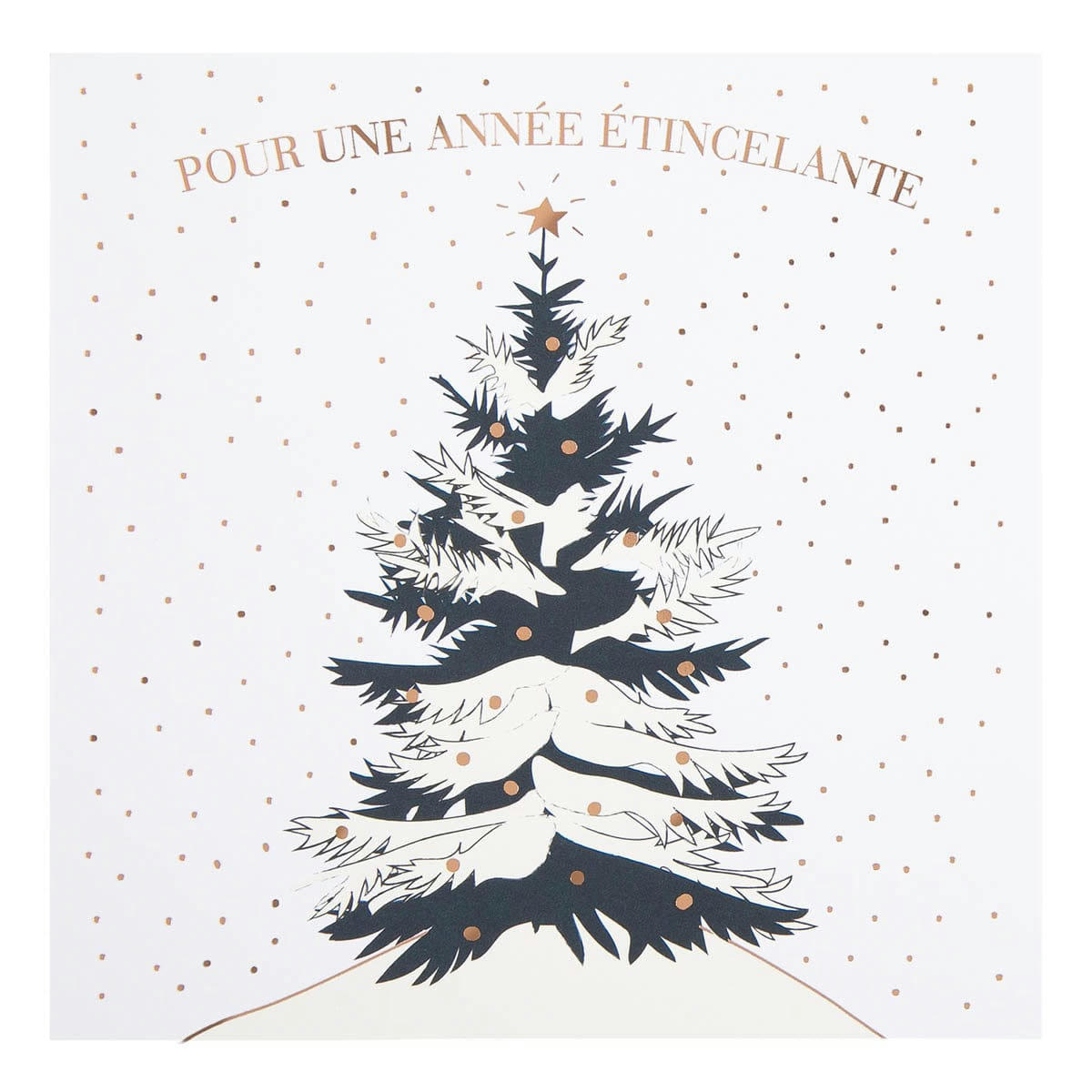 - Carte De Vœux Etincelle Sapin Etincellant