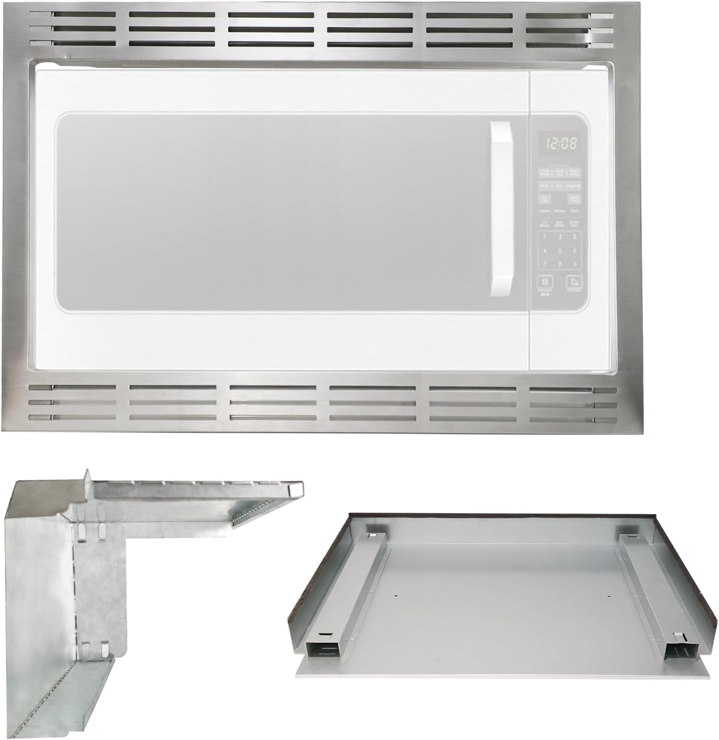 NN-TK922SS 27-Inch Microwave Oven Trim Kit, 27-Inch Stainless Steel Microwave Oven Trim Kit for 2.2 Cu Ft Built-in Microwave Oven, Microwave Oven Trim Kit