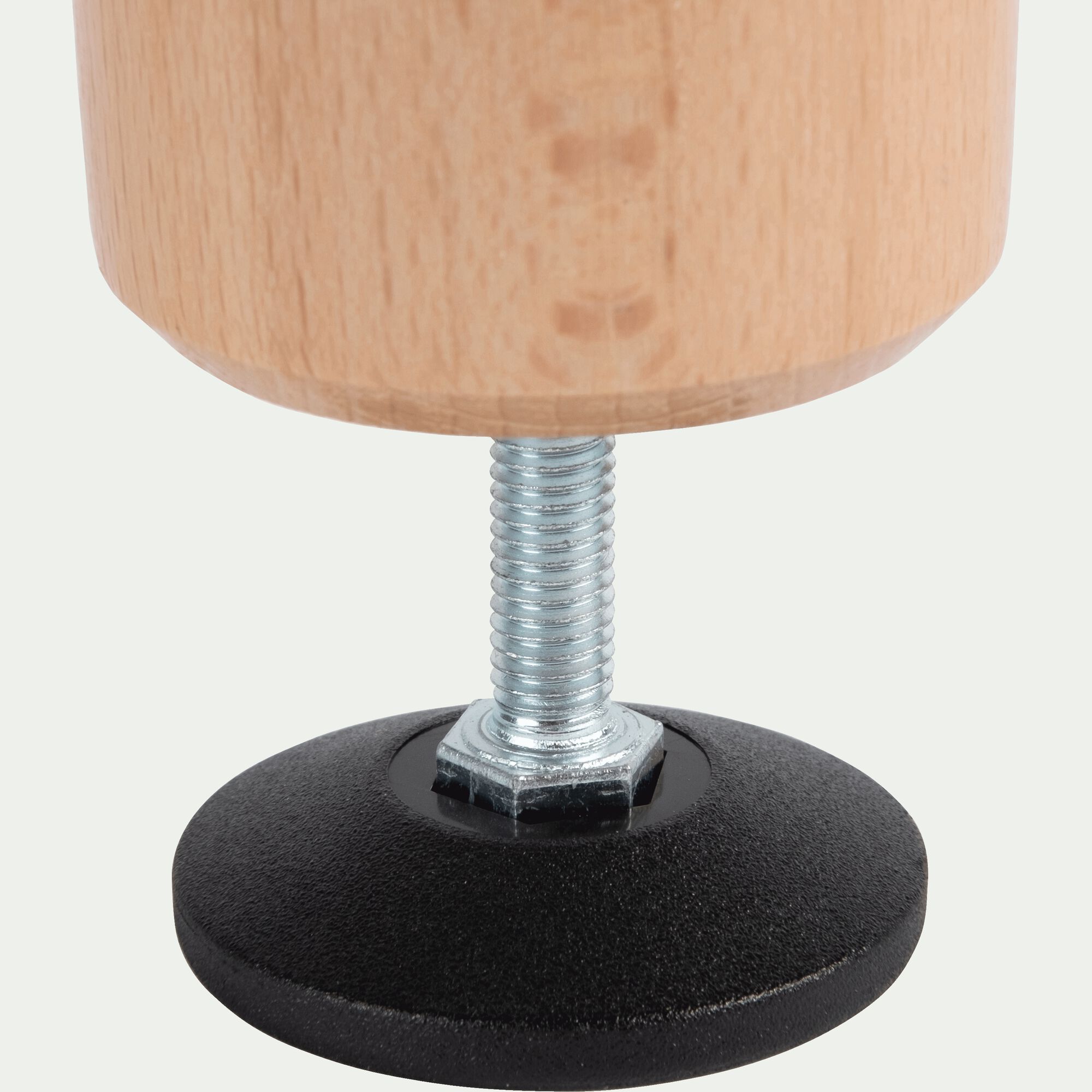 PIED - Pied de sommier cylindrique en hêtre - 15 à 20 cm