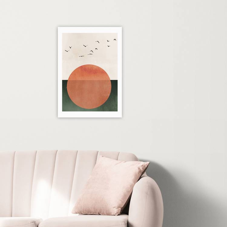 East End Prints Rising Sun Unframed Wall Print - A3